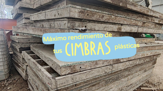 Maximo rendimiento de cimbras plásticas