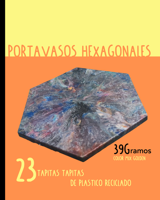 Portavasos de plástico reciclado